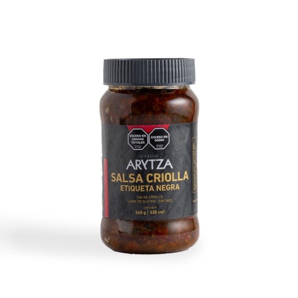 Producto - Salsa Criolla Etiqueta Negra ARYTZA x 360g