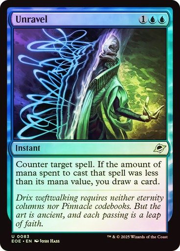 Producto - Unravel Foil  Edge of Eternities