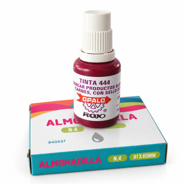 Producto - Tinta comestible roja y almohadilla