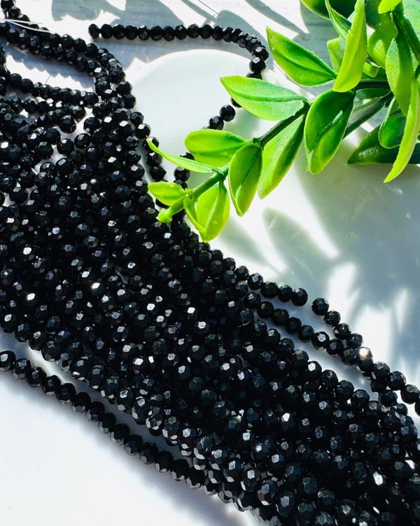 Producto - TIRA CRISTAL DE ROCA NEGRO 3MM