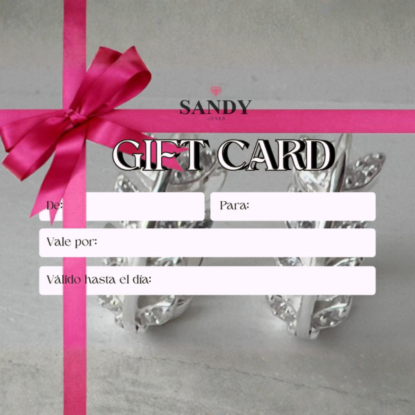 Producto - Gift Card Sandy Joyas