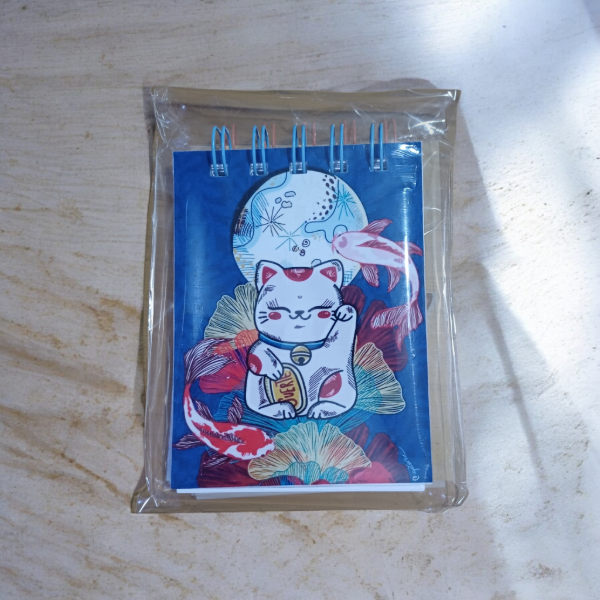 Producto - Libreta A7 Gato de la Fortuna