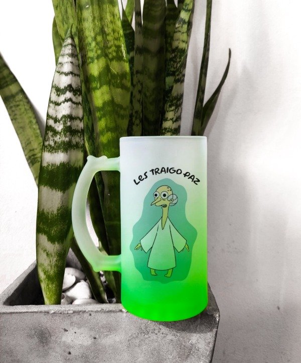 Producto - Chop vidrio esmerilado VERDE