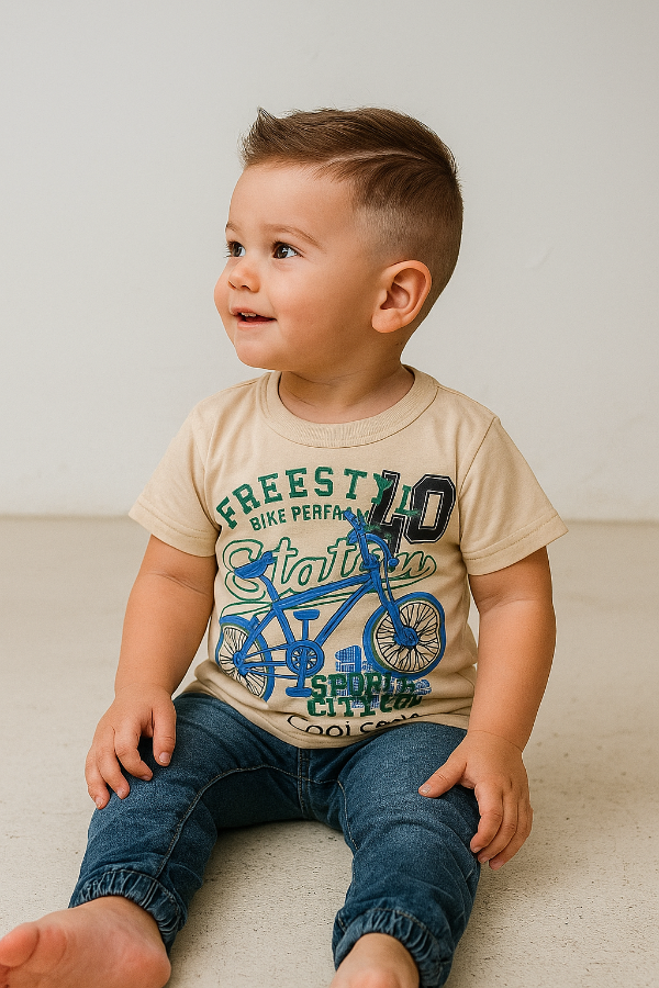 Producto - REMERAS ALGODÓN BEBÉ CON ESTAMPA SURTIDAS