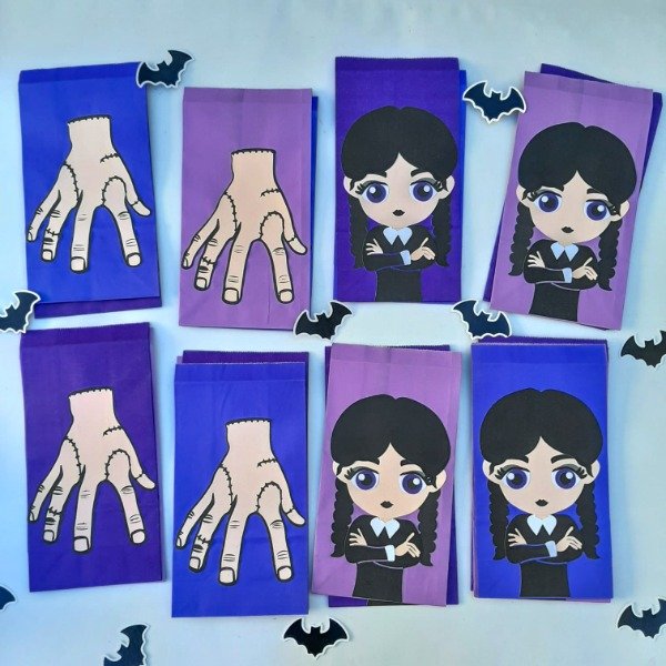 Producto - BOLSITAS GOLOSINERAS LOS LOCOS ADDAMS - MERLINA