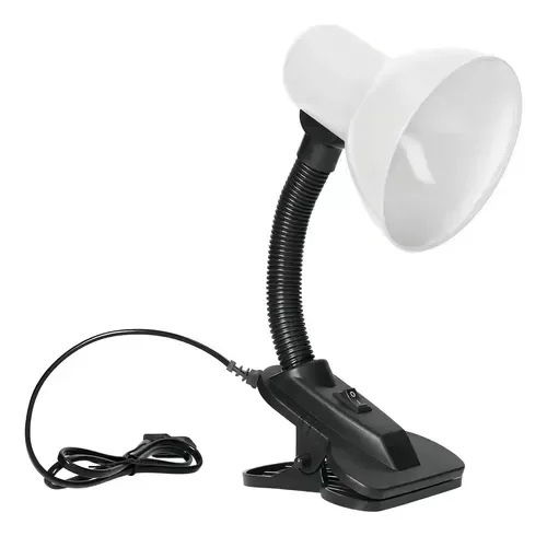Producto - Velador De Mesa Con Pinza Blanco