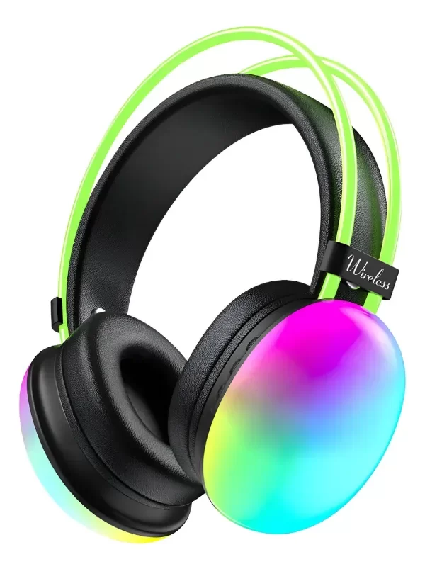 Producto - AURICULAR VINCHA PORTATIL RGB BLUETOOTH RADIO FM MICRO SD