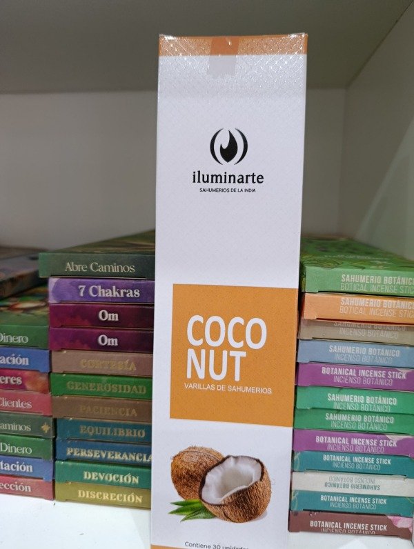 Producto - Sahumerio iluminarte coconut