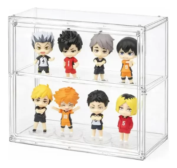 Producto - Vitrina Acrilica Transparente Con Puerta Magnetica Figuras