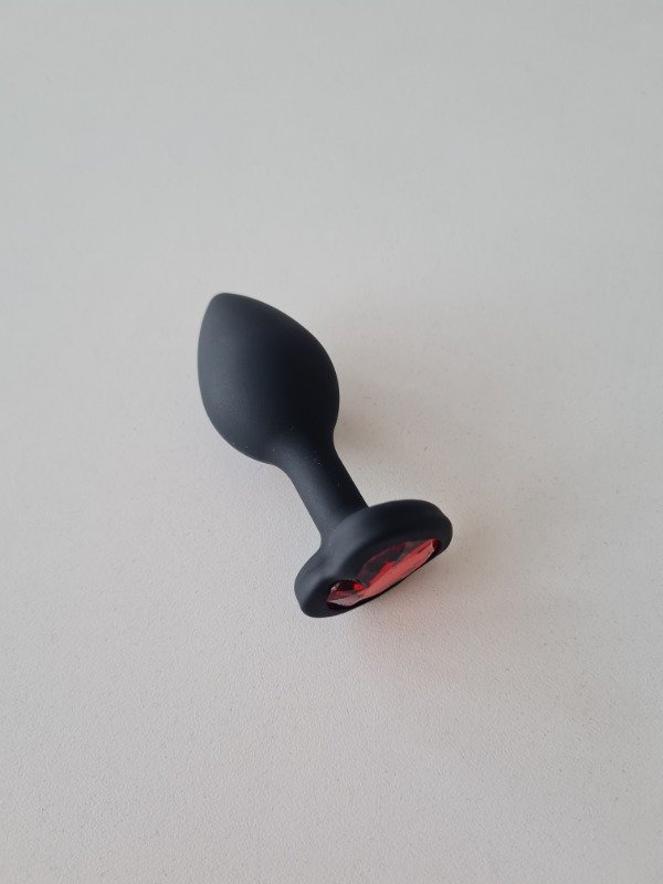 Producto - Plug anal de silicona con joya