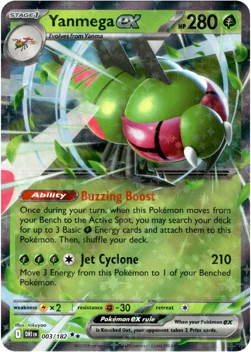 Producto - Yanmega ex - 003/182 - Destined Rivals - Holo