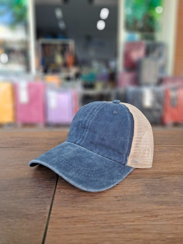 Producto - Gorra Trucker Prelavada Azul art 125810