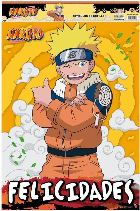 Producto - AFICHE FELICIDADES X1 NARUTO