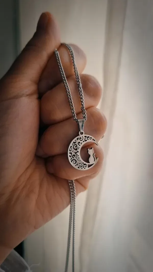 Producto - Gargantilla michi en la luna Aq