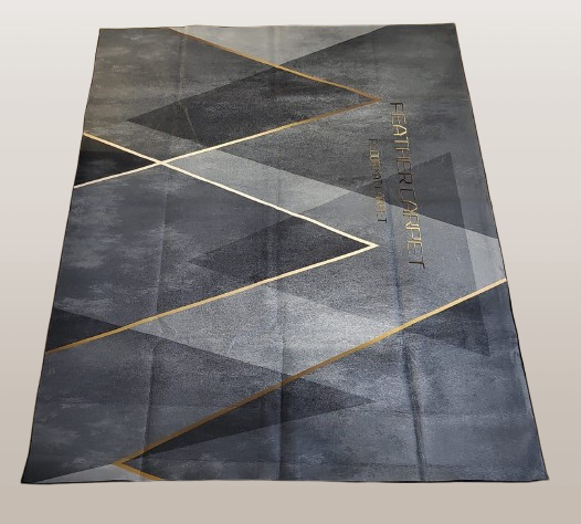 Producto - Alfombra "triángulos" gris
