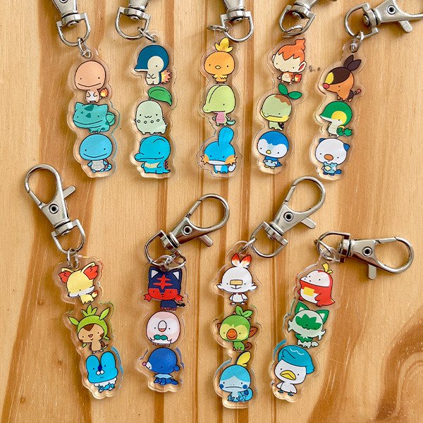 Producto - Colgantes - Charms - Pokemon starters