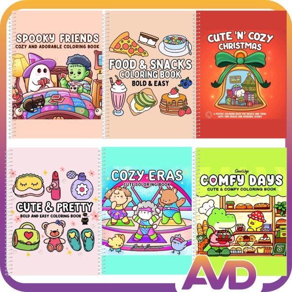 Producto - Cozy Friends cuaderno para colorear premium (mas títulos)