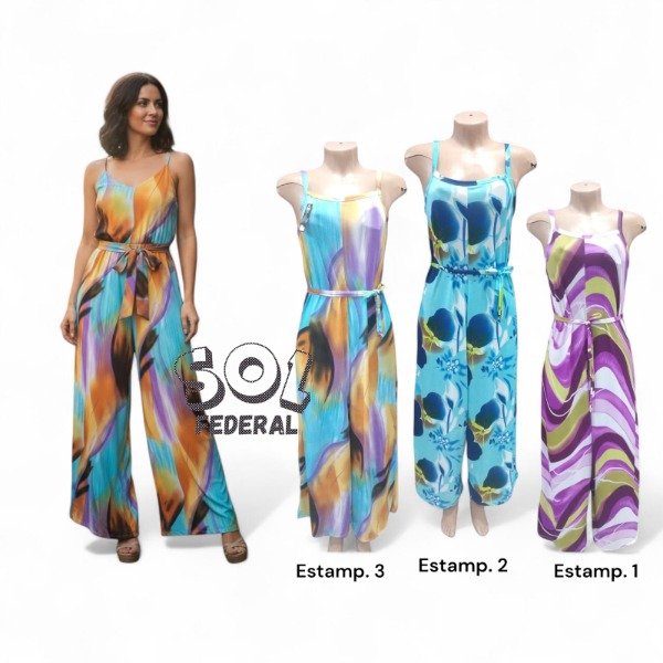 Producto - Mono Enterizo Seda Fría estampado