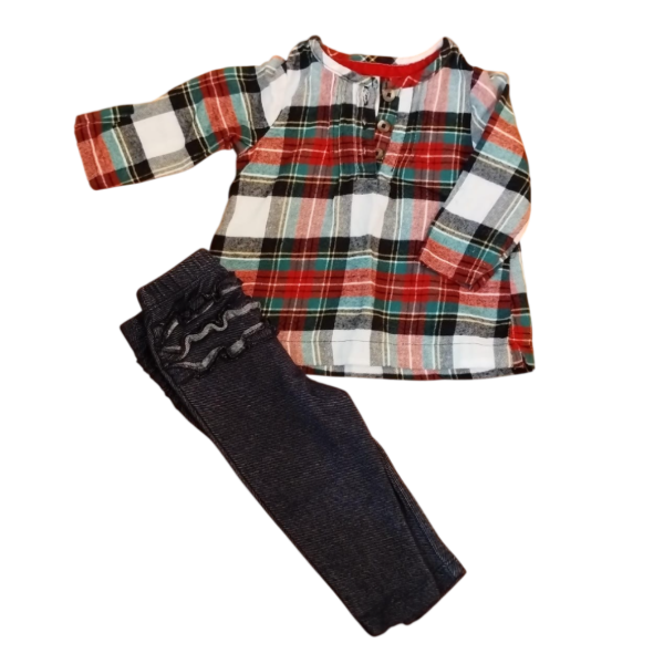 Producto - CARTERS - Conjunto camisola y jean beba 3 meses nuevo