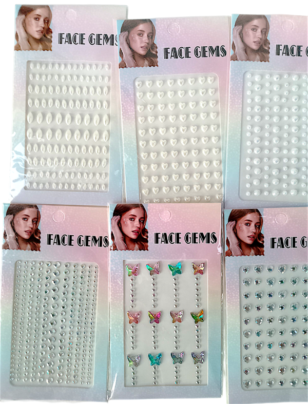 Producto - Strass adhesivos para rostro y pelo