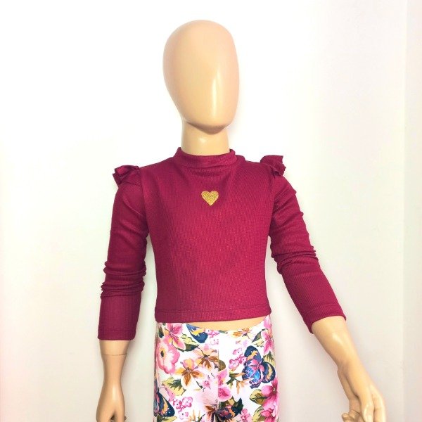 Producto - REMERA MINI WAFFLE - BORDÓ