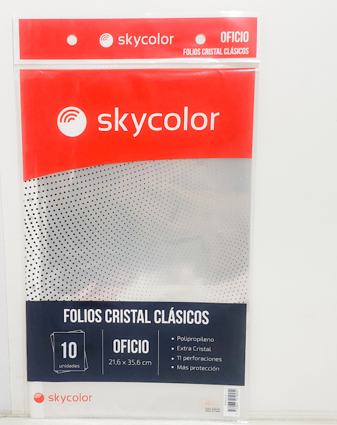Producto - Folio Polipropileno Skycolor Oficio xunidad 7060