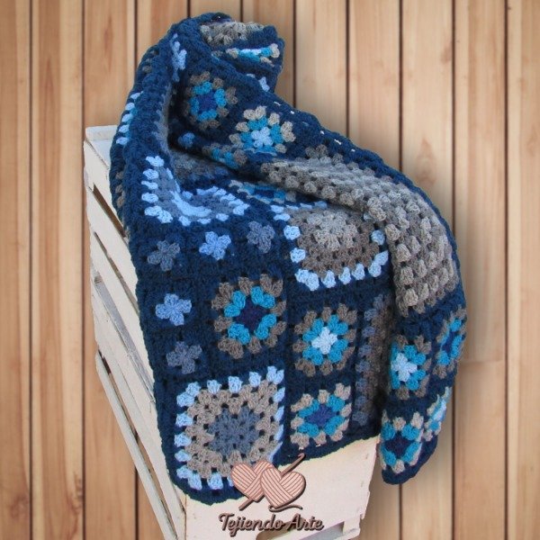 Producto - Manta Mariana Azul