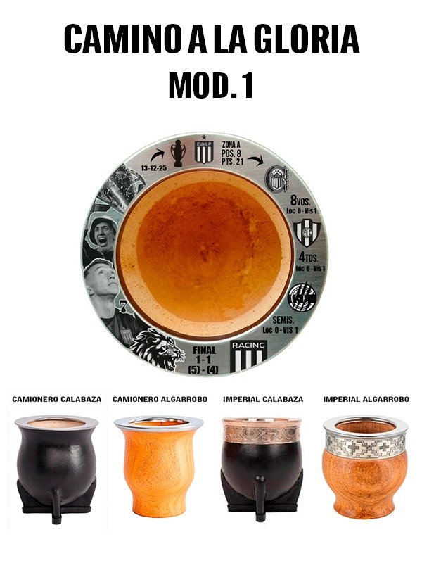 Producto - Mate FOTOGRABADO personalizado PINCHA "Camino a la Gloria"