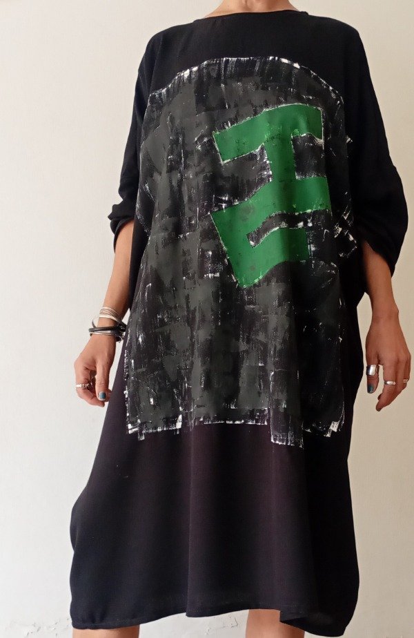 Producto - VESTIDO VERDE NEGRO - 1