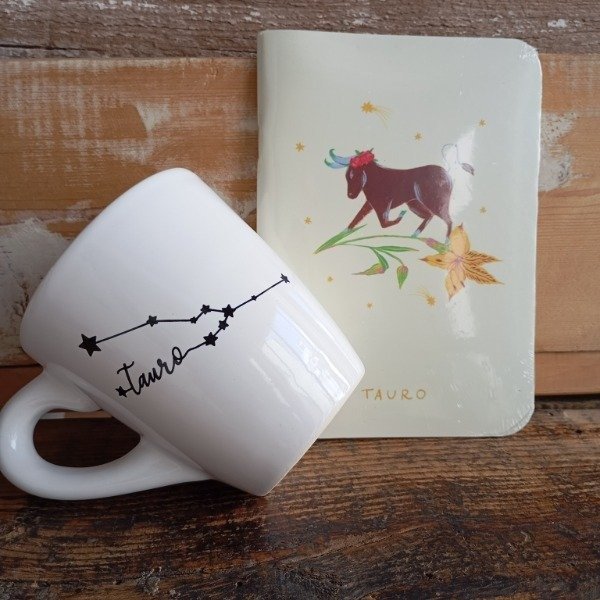 Producto - Taza + Libreta "Tauro"