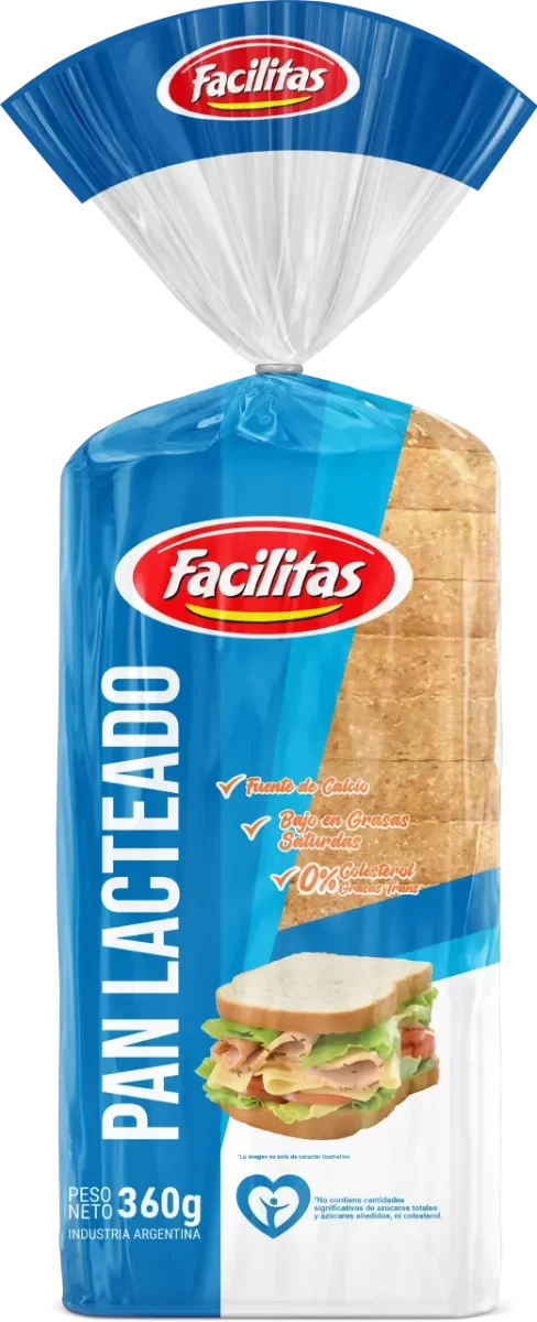 Producto - Pan lactal chico x 360grs FACILITAS