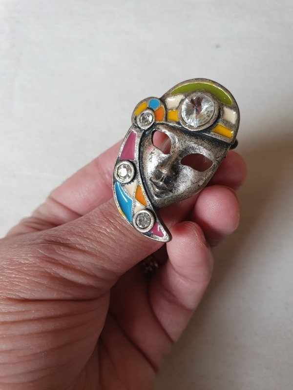 Producto - Broche Máscara Veneciana Arlechino