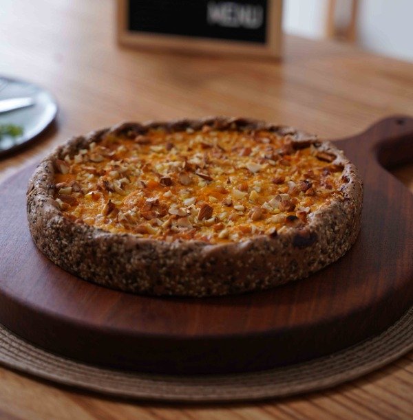 Producto - Tarta de calabaza con miel y almendras