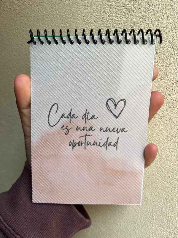 Producto - ANOTADOR CADA DIA ES UNA NUEVA OPORTUNIDAD X30HOJAS LISAS
