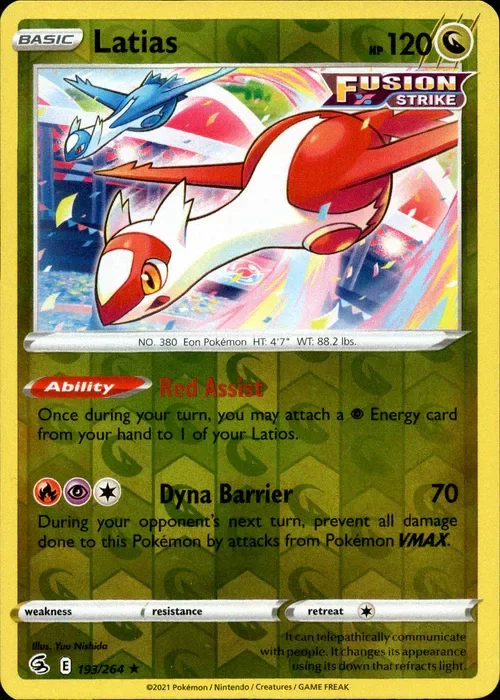 Producto - Latias - 193/264 - Fusion Strike - Reverse Holo