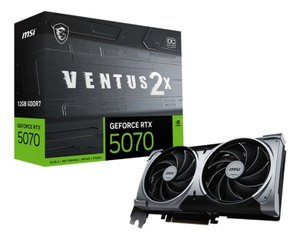 Producto - Placa de Video RTX 5070 MSI VENTUS 2X OC 12GB