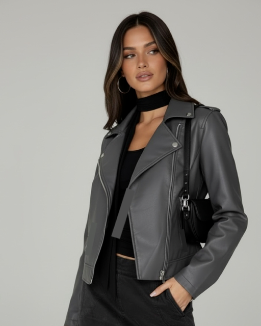 Producto - CAMPERA ENGOMADA GRIS 0708 - 0