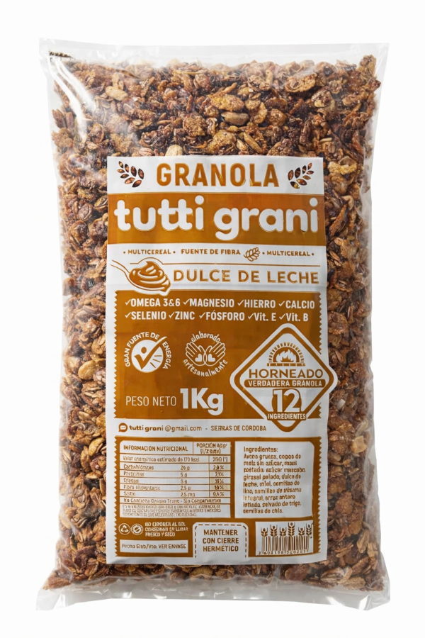 Producto - GRANOLA CON DULCE DE LECHE TUTTI GRANI X 1KG