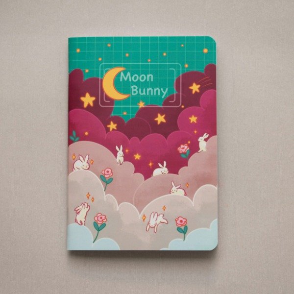 Producto - Libreta A6 Moon bunny diseño 2