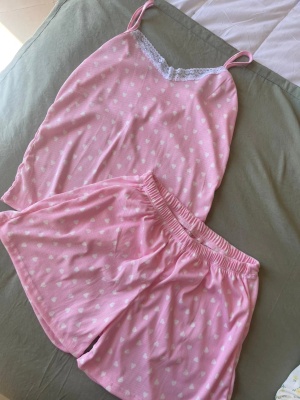 Producto - Set Lumi (rosa con corazones)