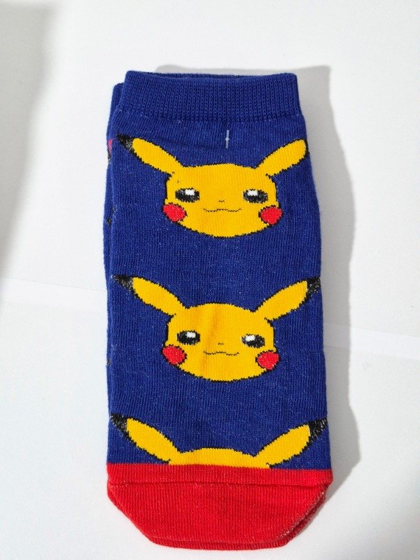 Producto - Medias soquete Pokemon Pikachu azul