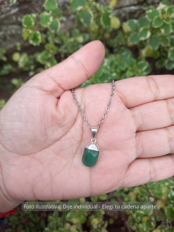 Producto - Dije Cuarzo Verde - Esencia Natural