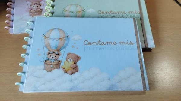 Producto - Contame de mis primeros pasos Azul personalizado