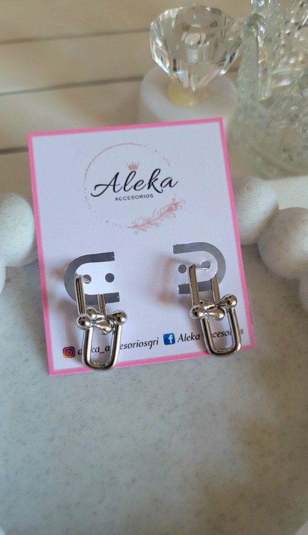 Producto - Conjunto pulsera y aros tiffany de acero quirúrgico - 8