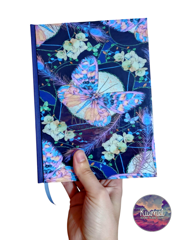 Producto - Agenda 2 días por hoja estampado Mariposa