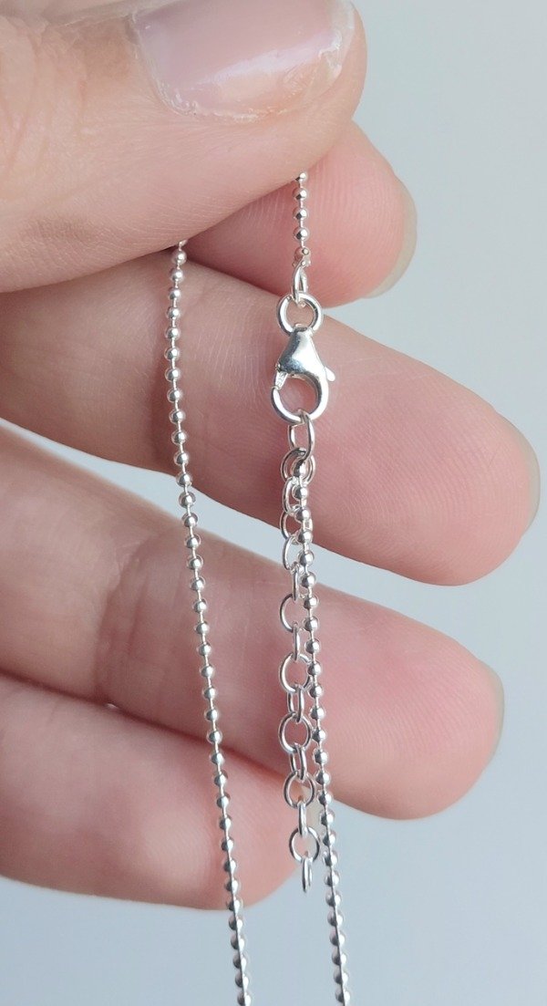 Producto - Cadena de Plata Microbola - 1