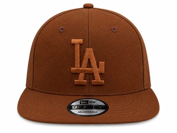 Producto - Gorra plana Cerrada "LA" marrón oscuro