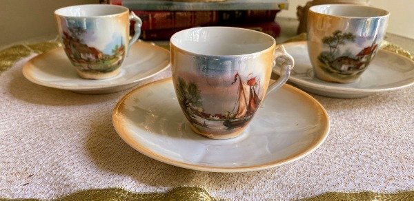 Producto - 3 Tazas De Café Alemanas De Porcelana