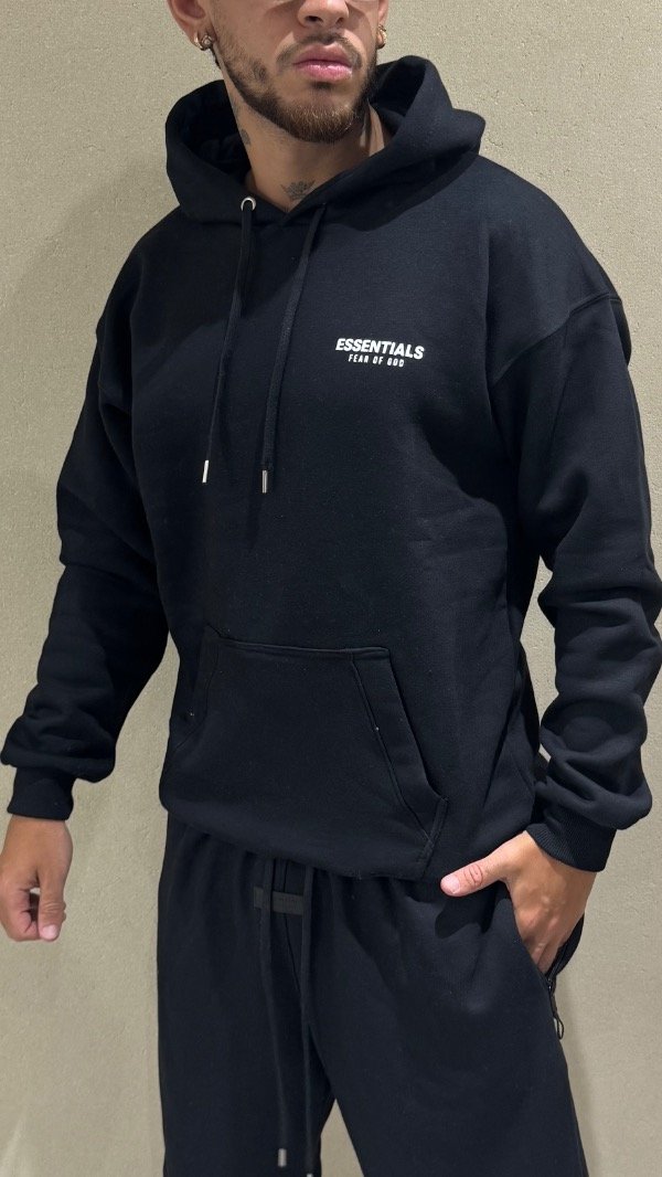 Producto - Buzo Essentials (negro y gris)