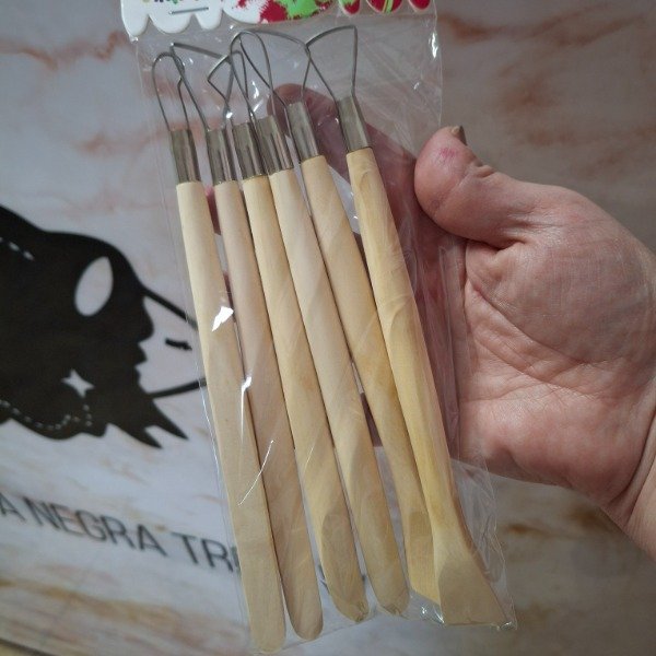 Producto - Estecas de madera + devastadores arcilla cerámica